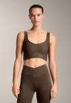 Бюстгальтер OYSHO PERFECT-ADAPT MEDIUM SUPPORT WITH CUPS, Dark Brown - фото