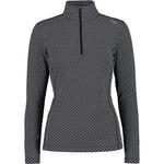 Толстовка на молнии CMP Printed Sweat Half Zip 31L1026, черный - фото