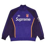 Свитер Supreme x Umbro Zip Up Sweater, Purple - фото