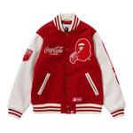 Университетская куртка BAPE x Coca-Cola, красная - фото