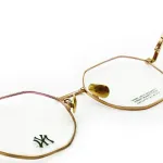 MLB Titanium Irregular Shape оправа для очков Unisex Gold - фото 6