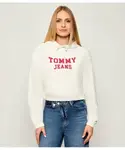 Толстовка Cropped fit Tommy Jeans, белый - фото
