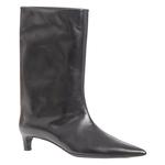 Ботильоны на каблуке 4 см женские черные JIL SANDER - фото 3