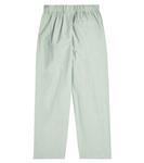 Хлопковые брюки с вышивкой Jellymallow, серый - фото 3