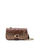 Coach стеганая сумка на плечо Tabby, коричневый - фото