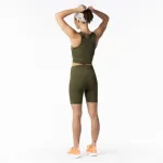 ENDURANCE Scott женские колготки для бега, зеленый - фото 5