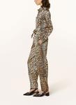 Атласные брюки-карго Ganni, мультиколор - фото 4