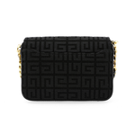 Givenchy Вышитая холщовая сумка Small 4G Black - фото 7