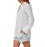 Белая туника с галстуком Bella Dahl - фото 2