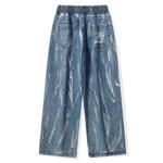 Джинсы унисекс dnnnnx, Синий - фото 7