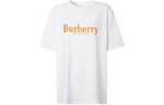 Футболка женская Burberry, белый / оранжевый - фото