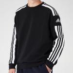 Толстовка adidas Round Neck Pullover Long Sleeves Black, черный - фото 3