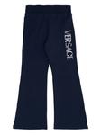 Спортивные брюки с логотипом Versace Kids, синий - фото