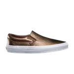 Кожаные слипоны Vans, коричневый - фото