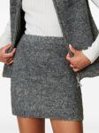 Юбка мини из ткани букле TWINSET, серый - фото 2