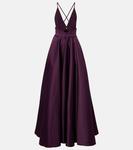 Платье Avallon с вырезом из сатина Solace London, Plum - фото