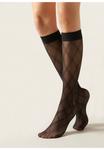 Носки Calzedonia Knee high socks, Black/Black - фото