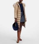 Пальто Leersie с отделкой из овчины Moncler - фото 2