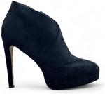 Женские ботильоны Forever Link на высоком каблуке с платформой, Black Suede - фото 2