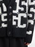 Кардиган с монограммным принтом GCDS, черный - фото 5