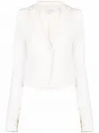 Однобортный блейзер Patrizia Pepe, белый - фото