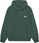Худи Stussy Basic Pigment Dyed 'Forest', зеленый - фото