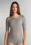 Топ Intimissimi Long sleeved top, Grey/Mottled Light Grey - фото