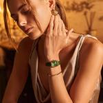 Часы Julia Gold Green Leather Burker - фото 7