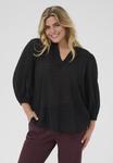 Блуза Kaffe Curve Blouse, Black Deep/Mottled Black - фото
