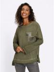 Блузка с длинными рукавами цвета хаки Heine - фото