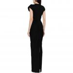 Платье макси с удлиненным плечом Alexander Wang, черный - фото 5