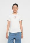 Футболка Tommy Hilfiger VARSITY CREST SLIM TEE, Ecru/Off-White - фото