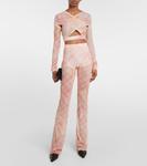 Укороченный топ из джерси Anti Cross Over KNWLS, Peach Bleach - фото 2