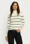 Джемпер Soft Rebels MARLA ROLLNECK STRIPE, Arctic Wolf/Beige - фото