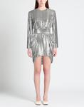 Мини-платье Sandra Mansour, серебряный - фото 2