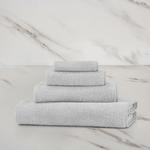 Банное полотенце Frette однотонное 100x150, светло-серый - фото