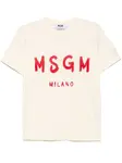 Футболка с логотипом MSGM, белый - фото