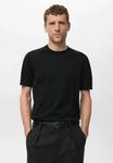 Футболка Mango Basic T-shirt, Black - фото