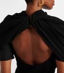 Мини-платье Castagna из шифона с драпировкой Jacquemus, черный - фото 6