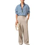 Рубашка в полоску Ami Paris с нашивкой-логотипом AMIPARIS, синий - фото 4