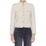 Пиджак женский Celine на пуговицах, бежевый - фото 3