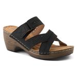 Босоножки на танкетке Auratay Patrizia, black - фото