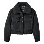 Куртка (WMNS) UGG Frankie Short Trucker Jacket 'Dark Grey' - фото