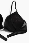 Бюстгальтер на косточках с пеной-спейсером H&M, черный - фото 4