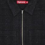 Рубашка Supreme Bouclé Zip Up Shirt, черный - фото 3