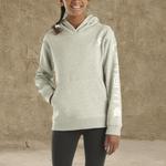 Толстовка Carhartt с капюшоном для девочек из флиса, Grey Heather - фото 6