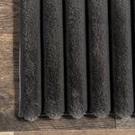 Ковер Kai Stripe из искусственного меха кролика, пригодный для машинной стирки Nuloom, бежевый, 77x305 см - фото 8