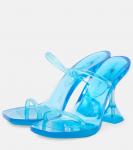 Сандалии из ПВХ Brito 95 Amina Muaddi, Azur - фото 5