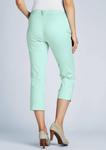 Тканевые брюки GOLDNER 7/8 Baumwoll Anna, цвет mintgrün - фото 3