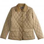 Стеганая куртка с карманами Diamond Polo Ralph Lauren, хаки - фото